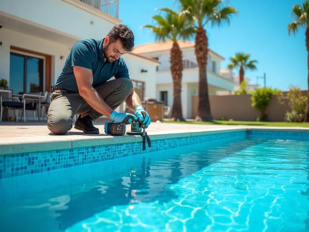 Pool leak repair service Lanzarote