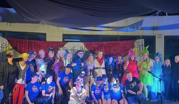 Finchy Fairytales pantomime cast group photo Lanzarote charity show