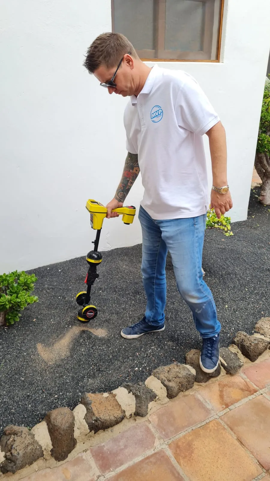 Leak Detection Lanzarote: Underground Pipe & Cable Detection - work example 1